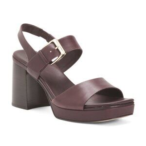 27 EDIT NATURALIZER Leather Philippa Dress Slingback Heeled Sandals